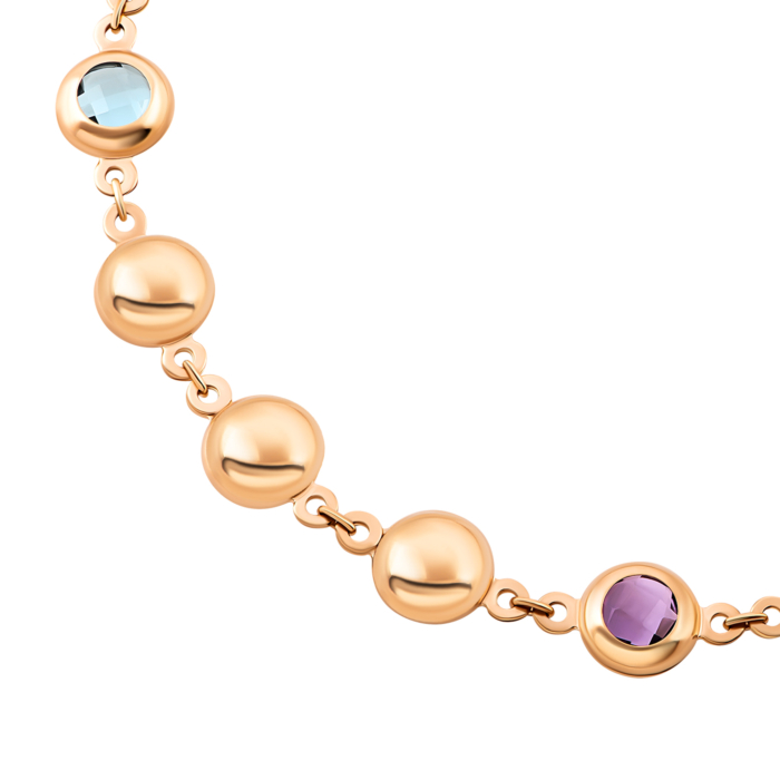 Золотой браслет с кварцем.Артикул UG55/11/169