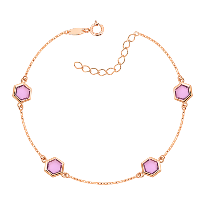 Золотой браслет с кварцем.Артикул UG55/11/261