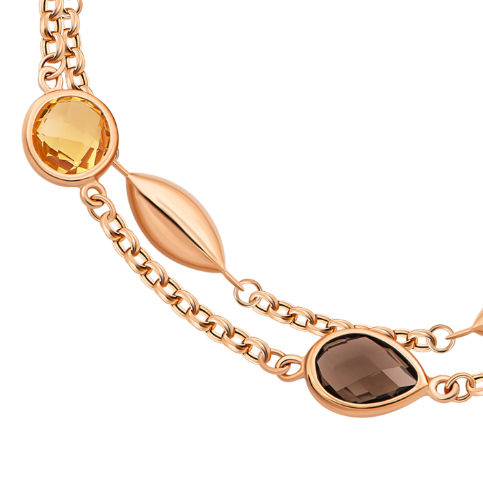 Золотой браслет с кварцем.Артикул UG55/11/268