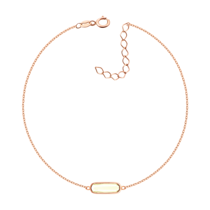 Золотой браслет с кварцем. Артикул UG55/11/620