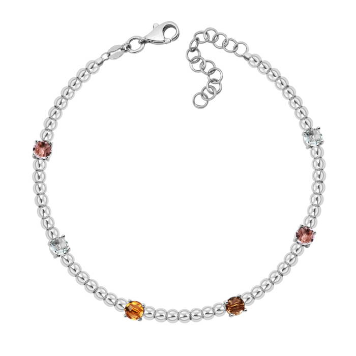 Золотой браслет с кварцом.Артикул UG55/11/637/1