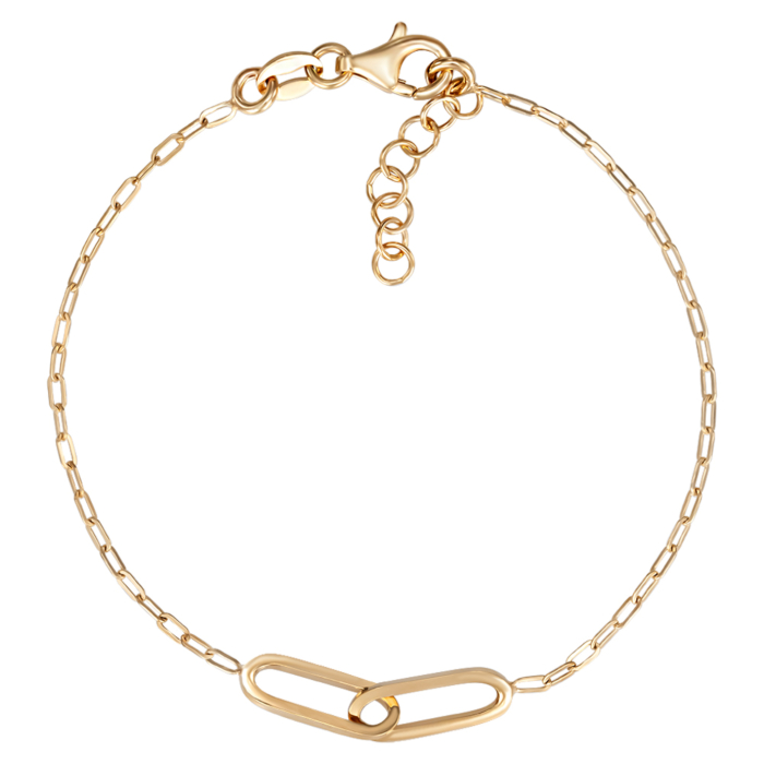 Срібний позолочений браслет. Артикул BRT 10514 G-B/20