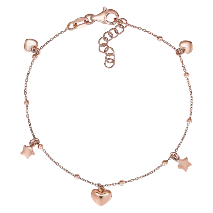 Срібний позолочений браслет. Артикул BRT 10669 P-B/17