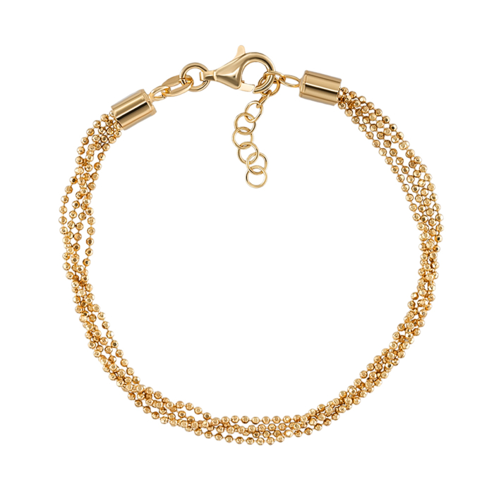 Срібний позолочений браслет. Артикул BRT 10803 G-B/20