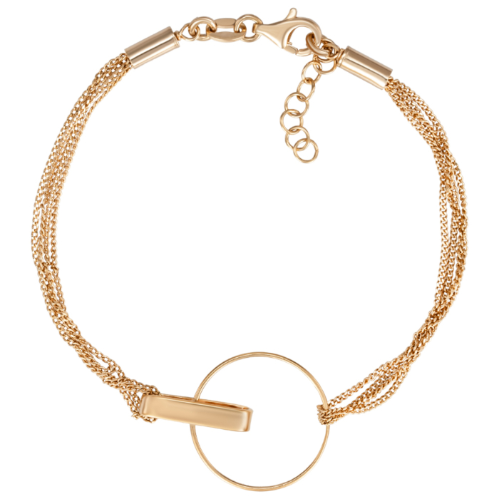 Срібний позолочений браслет. Артикул BRT 10883 G-B/20