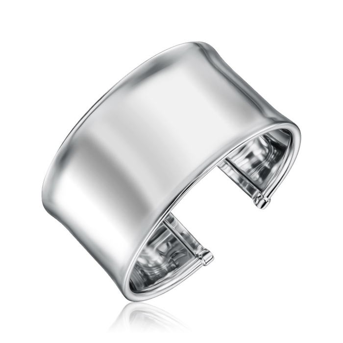 Жорсткий срібний браслет без вставки BSCXX000002-B/12