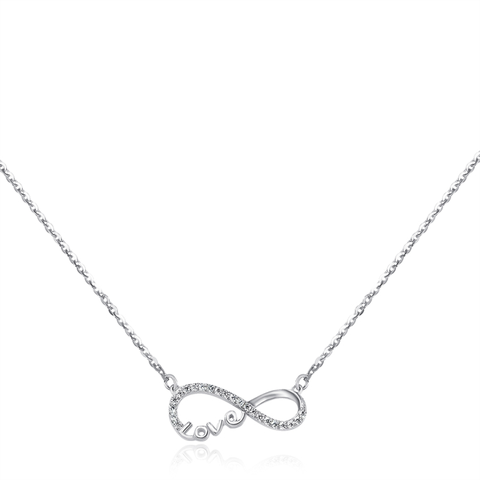 Серебряное колье с фианитами. Артикул C00167-K/12/1