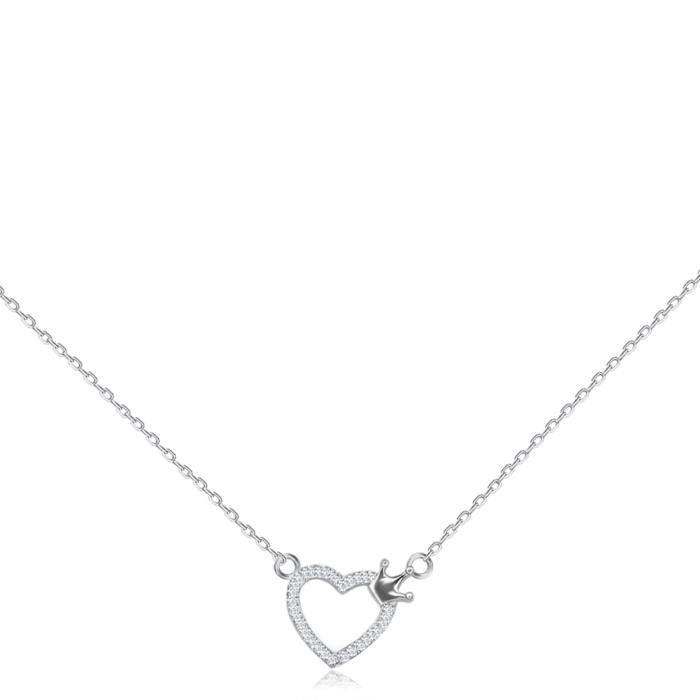 Серебряное колье с фианитами. Артикул C01009-K/12/1