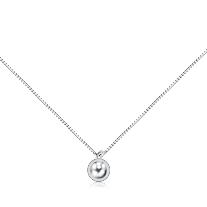Срібне кольє без вставки C01054-K/12