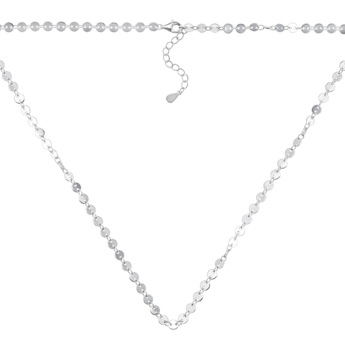 Серебряное колье. Артикул C01981-K/12