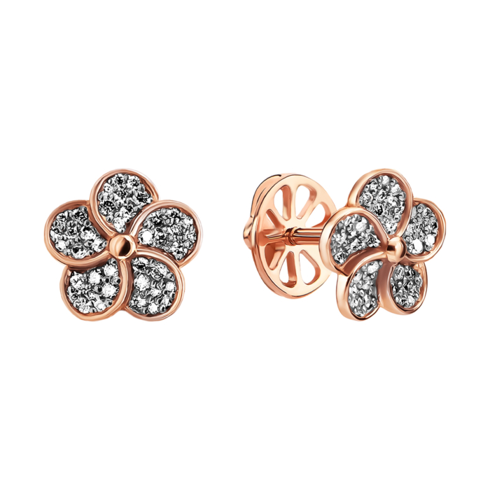 Золоті пусети з діамантами. Артикул UG5С200135