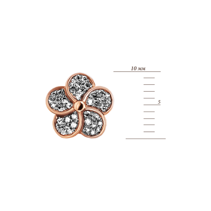 Золоті пусети з діамантами. Артикул UG5С200135