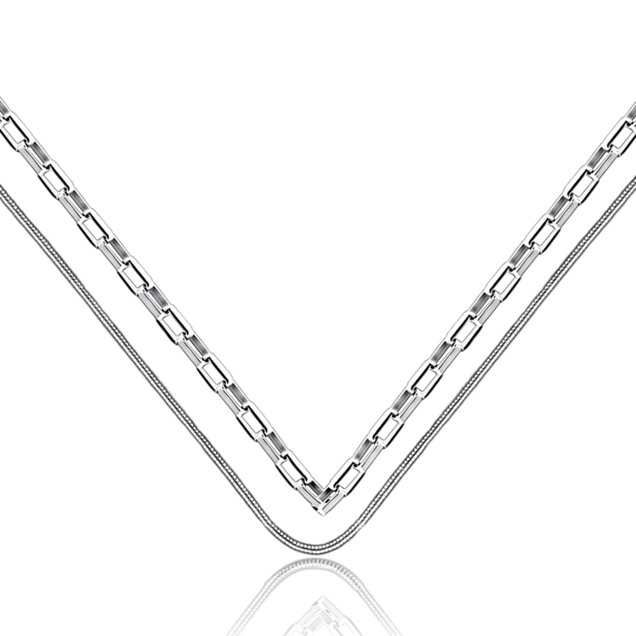 Серебряное колье без вставки. Артикул CCAXD000024-K/12