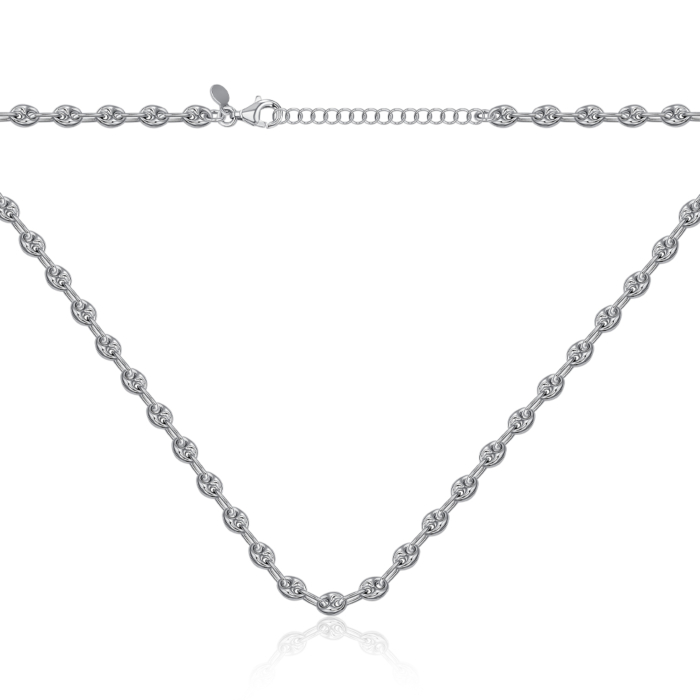 Серебряное колье без вставки CCAXD000050-K/12