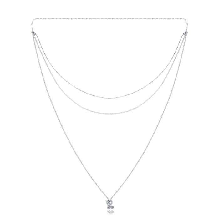 Серебряное колье. Артикул CCAXD000066-K/12