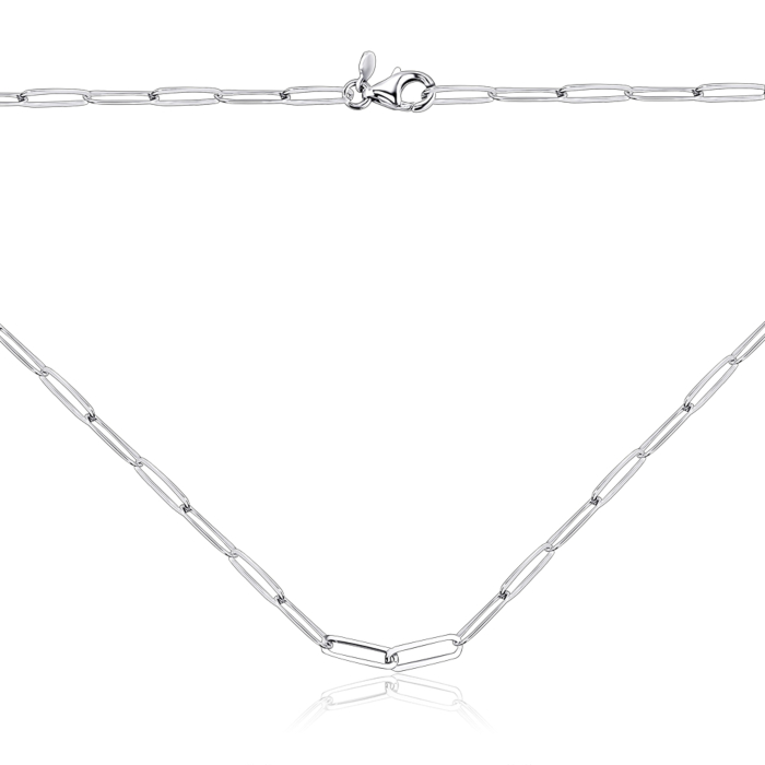 Серебряное колье без вставки. Артикул CCAXD000092-K/12