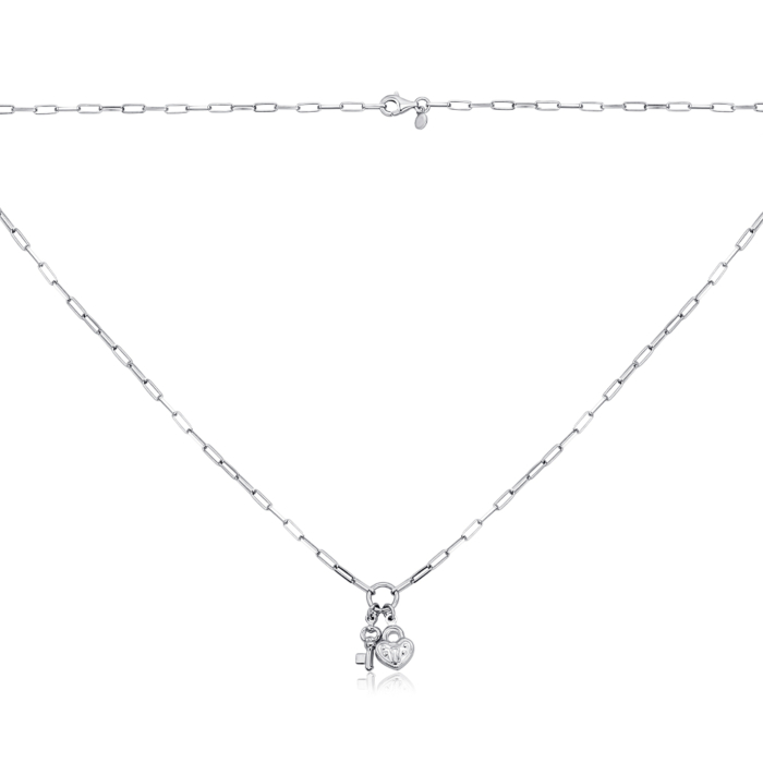 Срібне кольє без вставки CCHXD000017-K/12