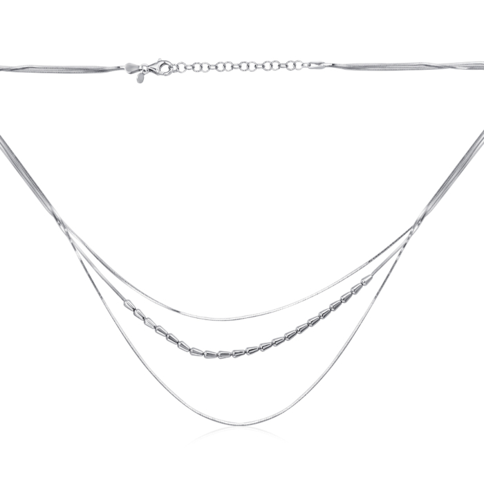 Срібне кольє без вставки CFAXD000095-K/12