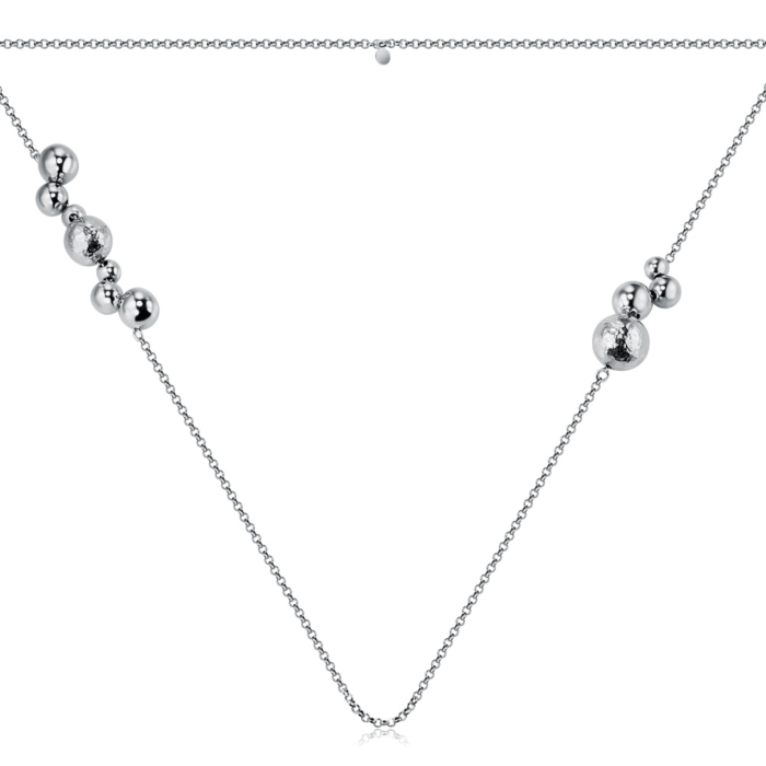 Срібне кольє без вставки. Артикул CFAXD000110-K/12