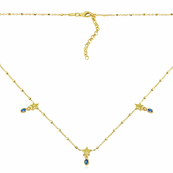 Серебряное колье. Артикул CLT_12012-K/20/1549