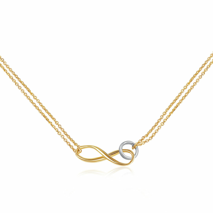 Срібне кольє. Артикул CLT_12176-K/16