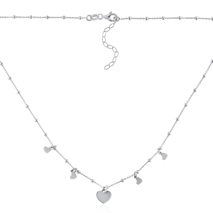 Серебряное колье. Артикул CLT  11117 RH-K/12