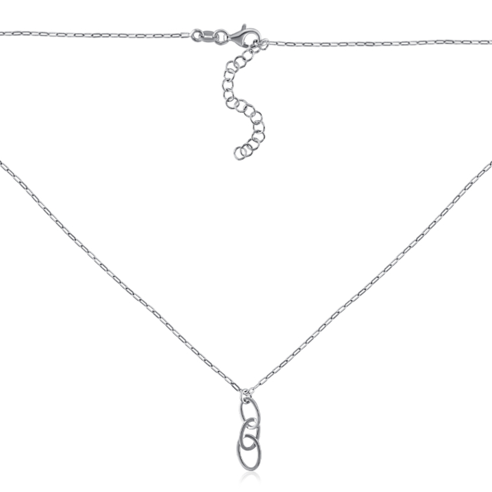 Серебряное колье. Артикул CLT 11794 RH-K/12