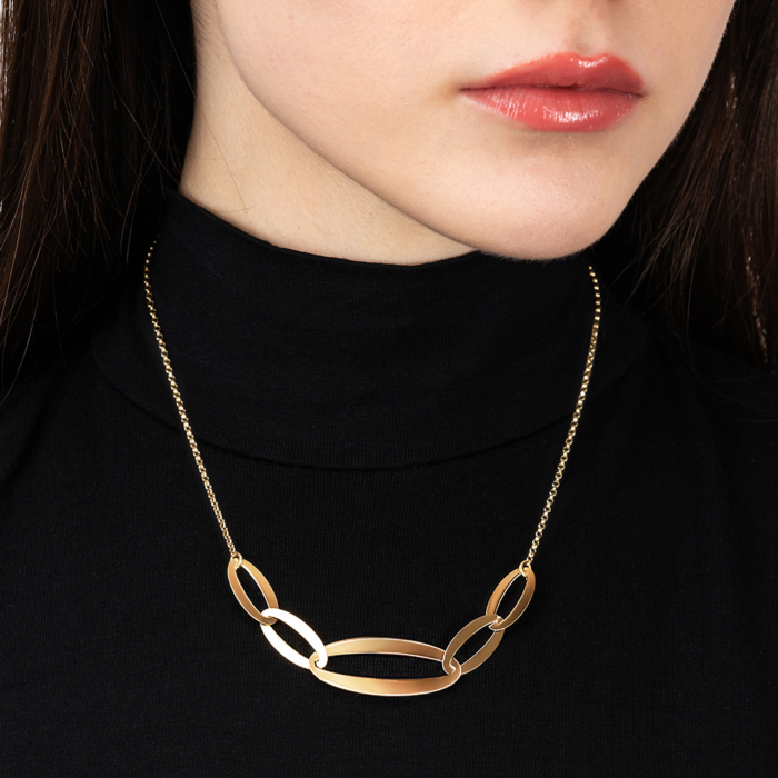 Серебряное колье. Артикул CLT 11206 G-K/20