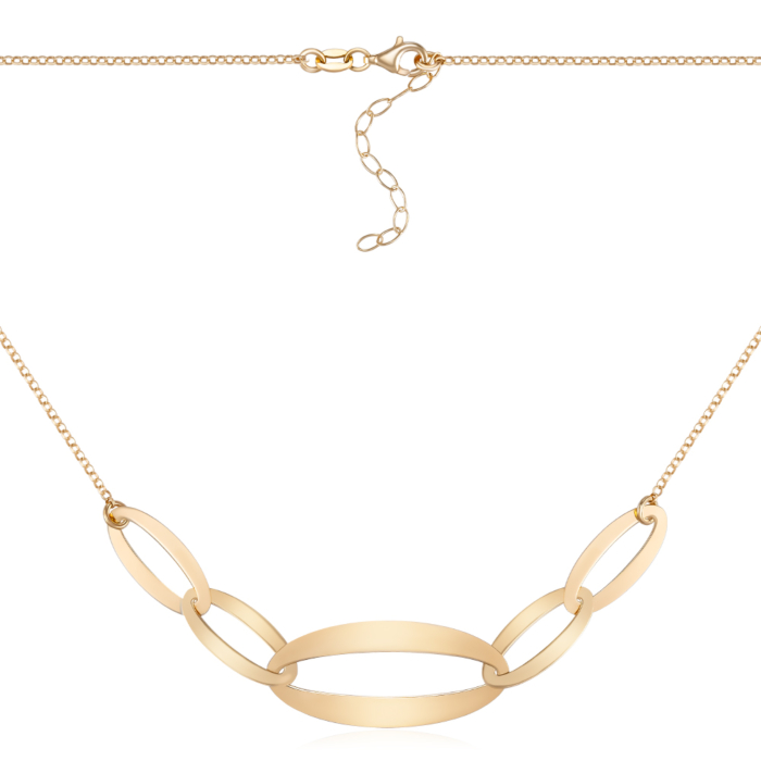 Серебряное колье. Артикул CLT 11206 G-K/20