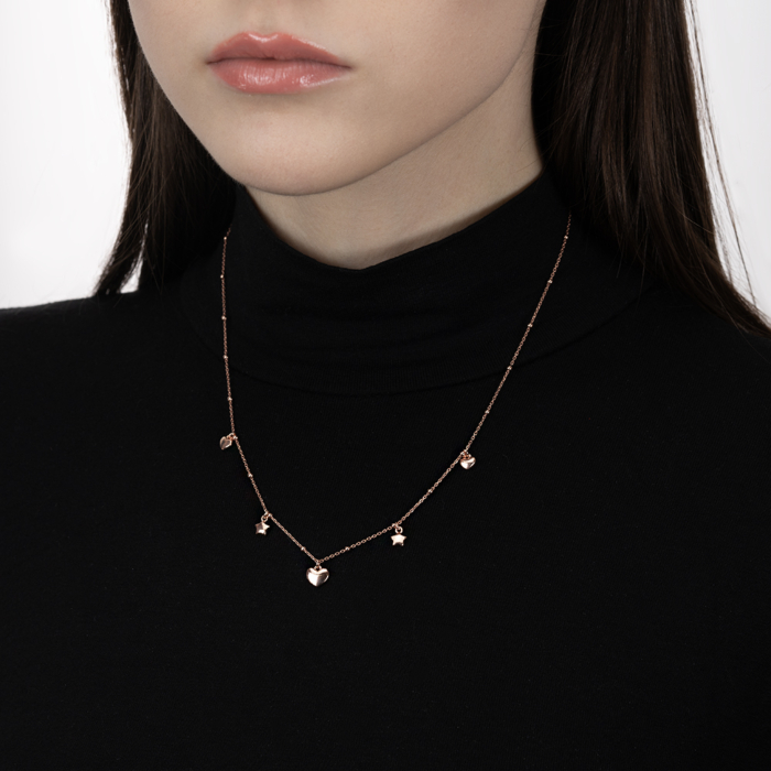 Серебряное колье. Артикул CLT 11518 P-K/17