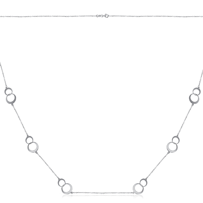 Серебряное колье. Артикул CLT 11630 RH-K/12
