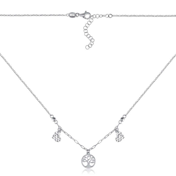 Серебряное колье. Артикул CLT 11664 RH-K/12