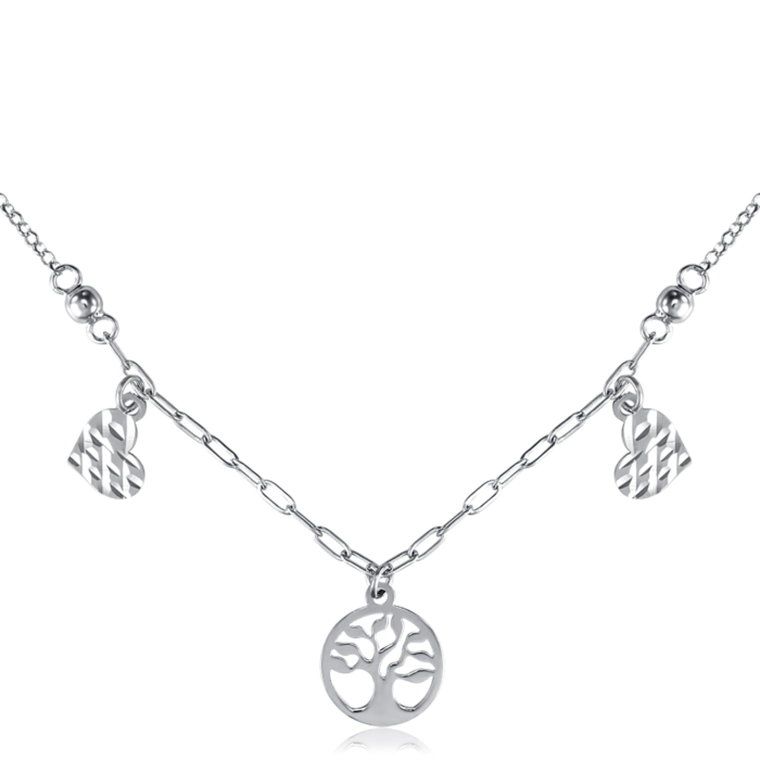 Серебряное колье. Артикул CLT 11664 RH-K/12