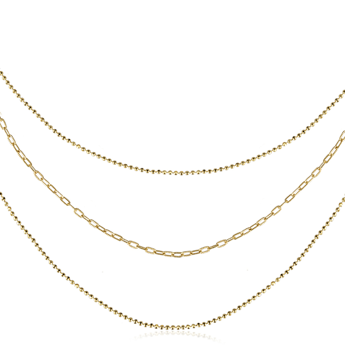 Серебряное колье. Артикул CLT 11683 G-K/20