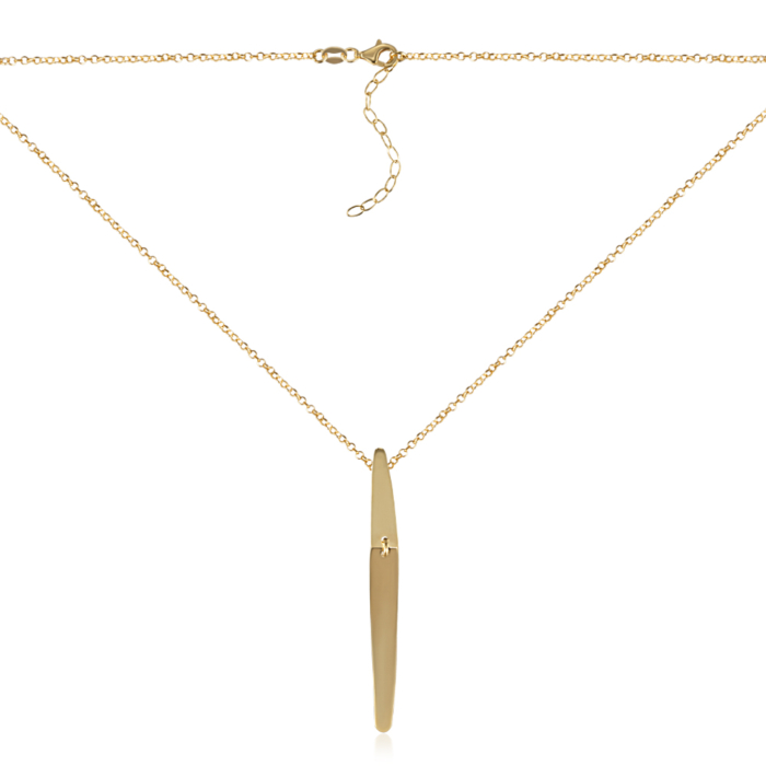 Серебряное колье. Артикул CLT 11731 G-K/20