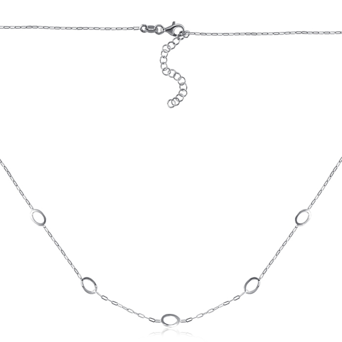 Серебряное колье. Артикул CLT 11788 RH-K/12