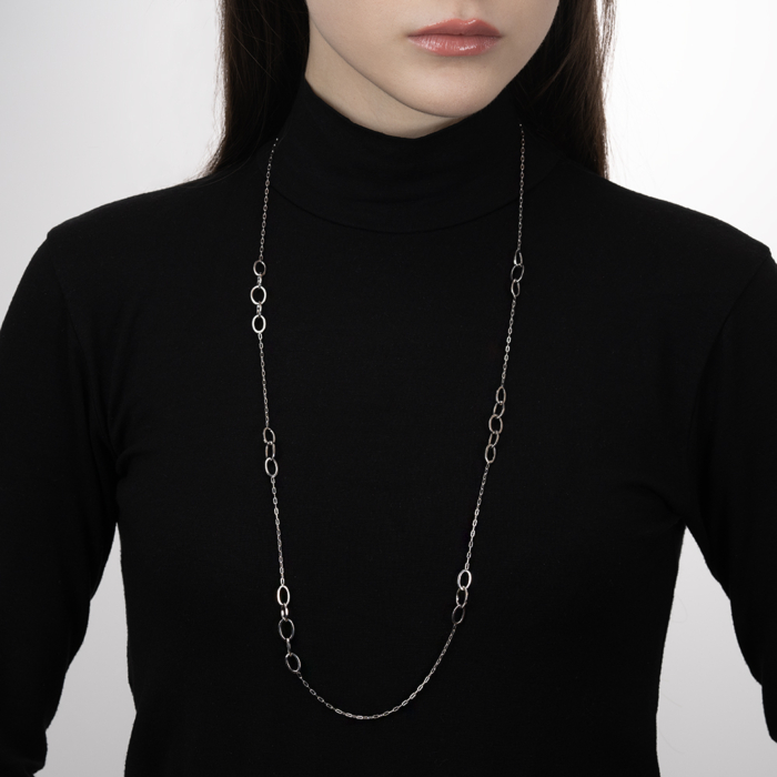 Серебряное колье. Артикул CLT 11792 RH-K/12