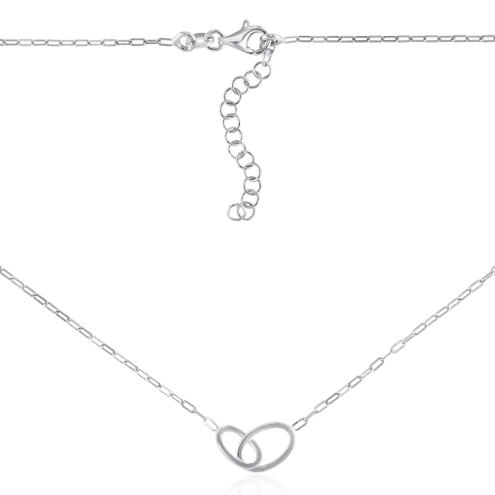 Срібне кольє. Артикул CLT 11793 RH-K/12