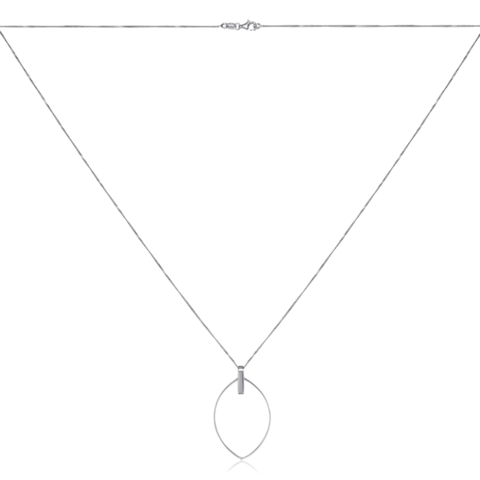 Серебряное колье. Артикул CLT 11809 RH-K/12