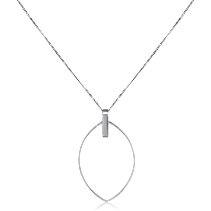 Серебряное колье. Артикул CLT 11809 RH-K/12