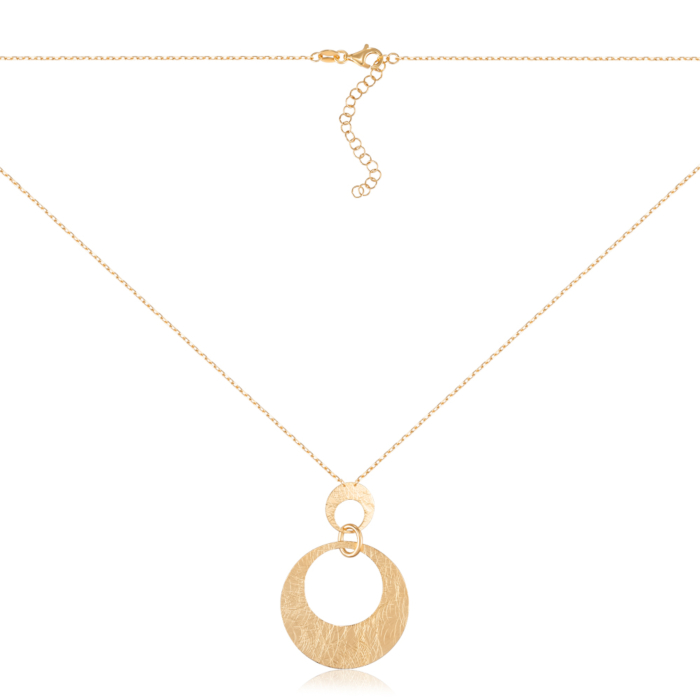 Срібне кольє. Артикул CLT 11817 G-K/20