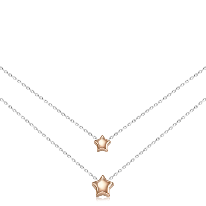 Срібне кольє. Артикул CLT 11532 BRHP-K/15