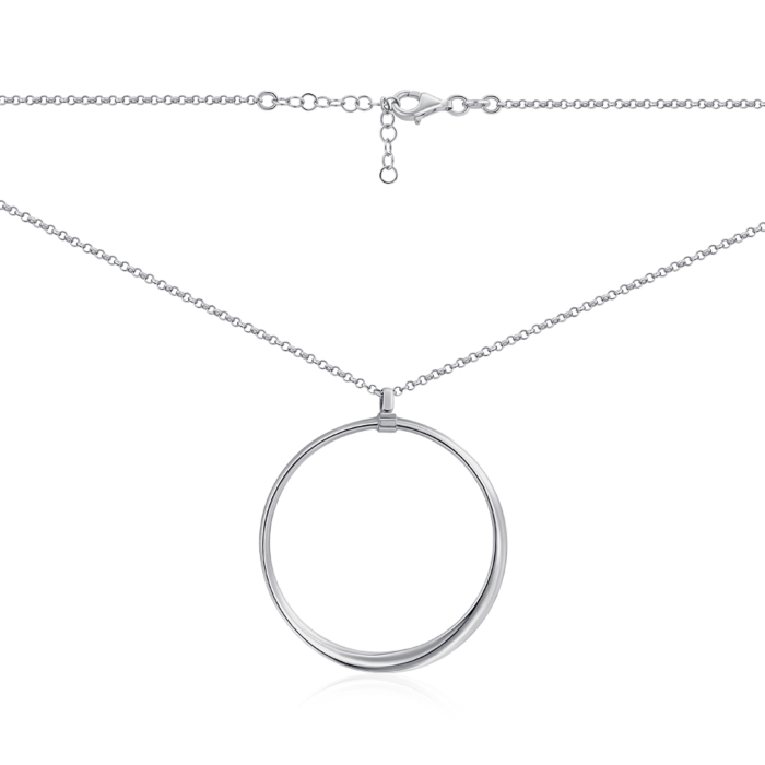 Срібне кольє без вставки CLT 11714 RH-K/12