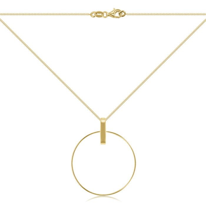 Серебряное колье без вставки. Артикул CLT 11815 G-K/20