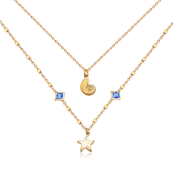 Срібне кольє з фіанітами. Артикул CLT_11919-K/20/1549