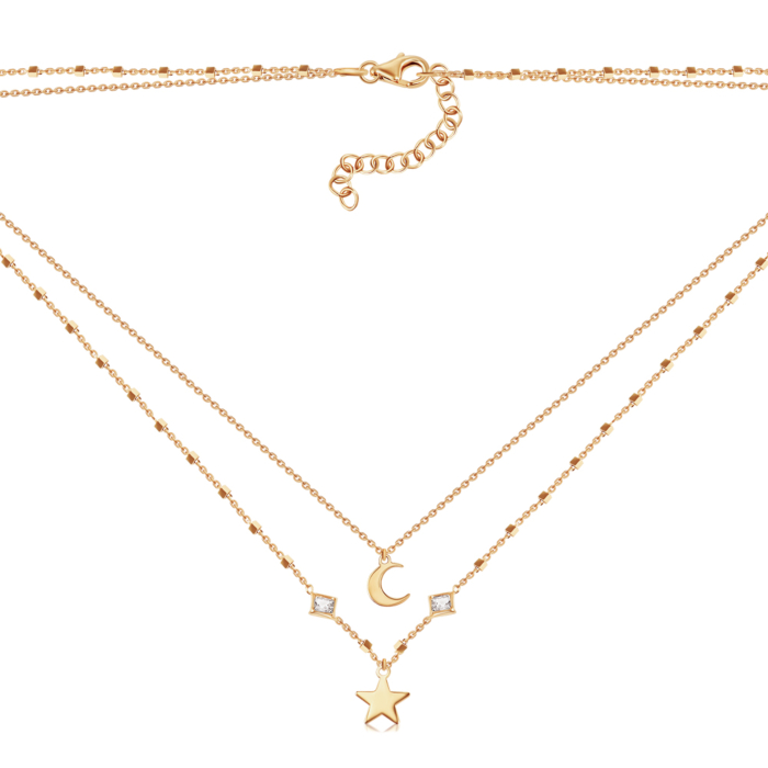 Серебряное колье. Артикул CLT_11923-K/20/1