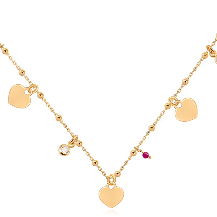 Серебряное колье с фианитами. Артикул CLT_11925-K/20/1514