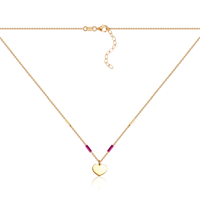 Срібне кольє. Артикул CLT_11935-K/20/2758