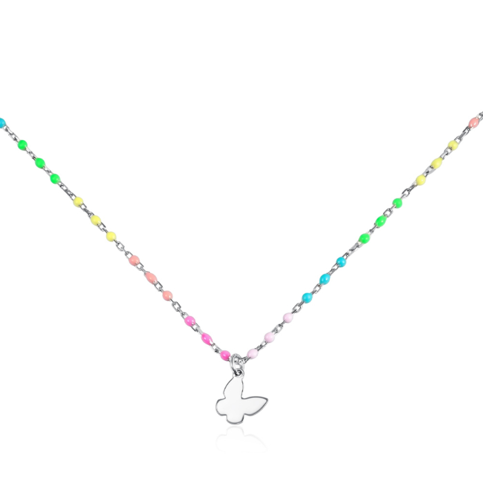 Серебряное колье. Артикул CLT_11953-K/12/1696