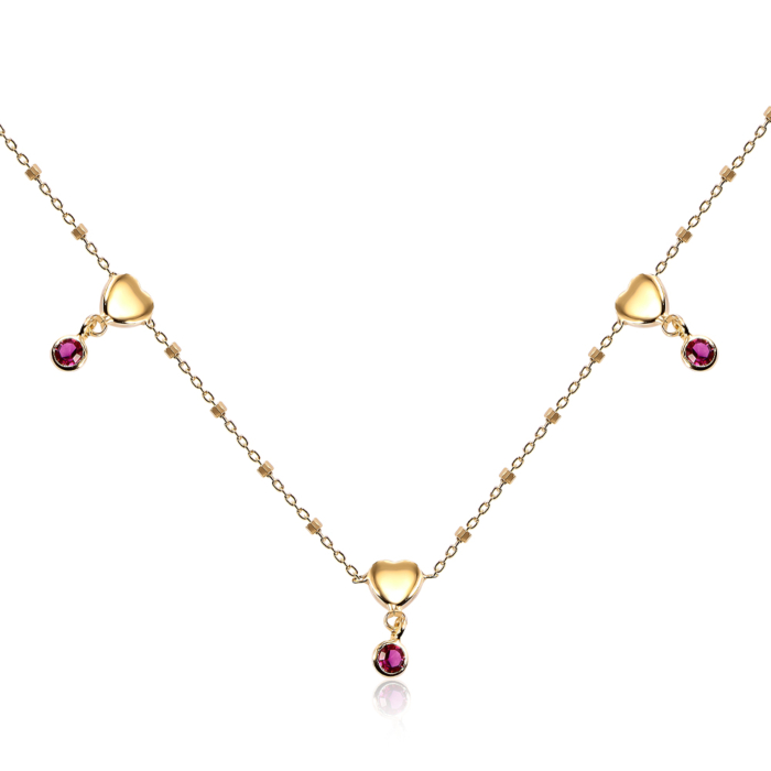 Серебряное колье с фианитами. Артикул CLT_12010-K/20/1541